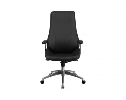 BLNK - Hansel LeatherSoft High-Back Smooth Upholstered Executive Swivel Office Chair with Arms