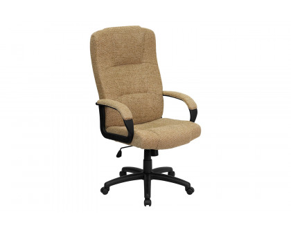 BLNK Rochelle Fabric High-Back Executive Swivel Office Chair with Arms