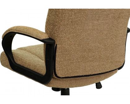 BLNK Rochelle Fabric High-Back Executive Swivel Office Chair with Arms - Beige