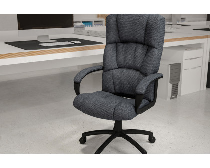 BLNK Rochelle Fabric High-Back Executive Swivel Office Chair with Arms