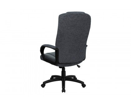 BLNK Rochelle Fabric High-Back Executive Swivel Office Chair with Arms - Gray