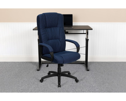 BLNK Rochelle Fabric High-Back Executive Swivel Office Chair with Arms