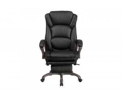 BLNK - Martin LeatherSoft High-Back Executive Reclining Ergonomic Swivel Office Chair with Outer Lumbar Cushion and Arms