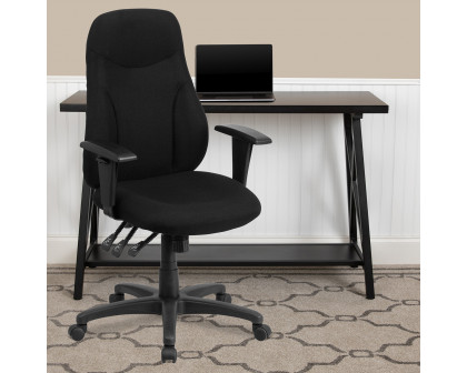 BLNK Hughes Fabric High-Back Multifunction Swivel Ergonomic Task Office Chair