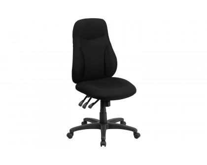 BLNK Hughes Fabric High-Back Multifunction Swivel Ergonomic Task Office Chair