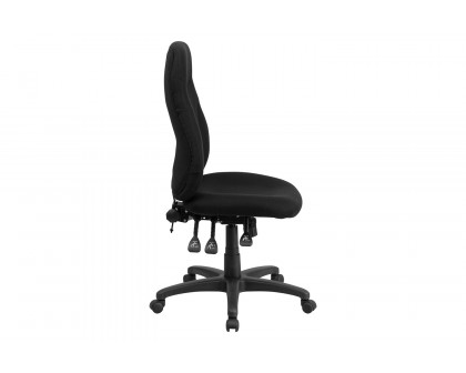 BLNK Hughes Fabric High-Back Multifunction Swivel Ergonomic Task Office Chair