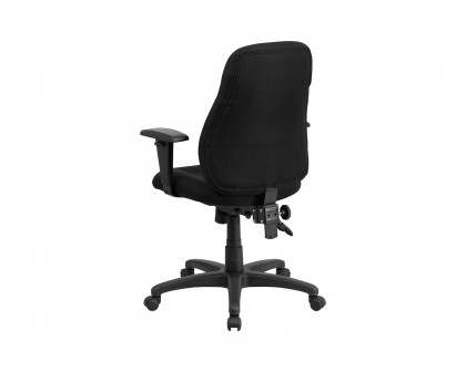 BLNK Brandy Fabric Mid-Back Multifunction Swivel Ergonomic Task Office Chair - with Adjustable Arms