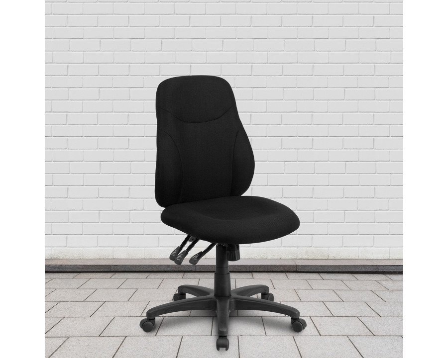 BLNK Brandy Fabric Mid-Back Multifunction Swivel Ergonomic Task Office Chair