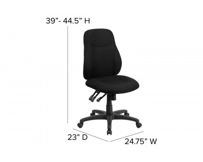 BLNK Brandy Fabric Mid-Back Multifunction Swivel Ergonomic Task Office Chair