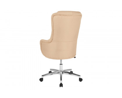 BLNK Chambord Fabric Chambord Home and Office Upholstered High Back Chair - Beige