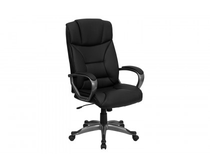 BLNK - Hansel LeatherSoft High-Back Executive Swivel Office Chair with Padded Arms