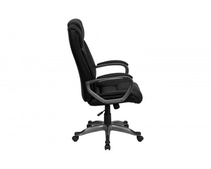 BLNK - Hansel LeatherSoft High-Back Executive Swivel Office Chair with Padded Arms