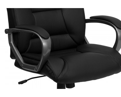 BLNK - Hansel LeatherSoft High-Back Executive Swivel Office Chair with Padded Arms