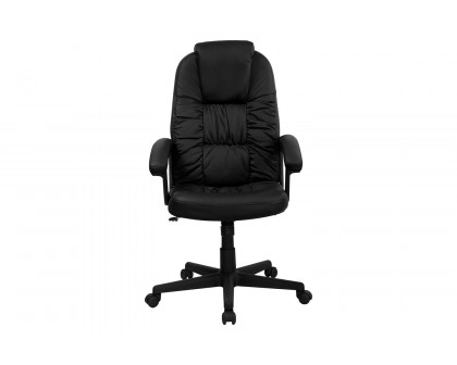 BLNK - Hansel LeatherSoft High-Back Executive Swivel Office Chair with Arms