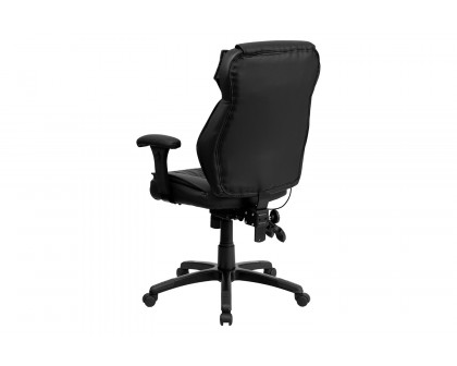 BLNK - Hansel LeatherSoft High-Back Multifunction Executive Swivel Ergonomic Office Chair with Lumbar Support Knob with Arms