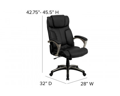 BLNK - Hansel LeatherSoft High-Back Folding Executive Swivel Office Chair with Arms