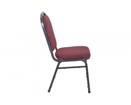 BLNK - Advantage Premium Crown Back Banquet Chair with Silver Vein