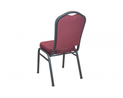 BLNK - Advantage Premium Crown Back Banquet Chair with Silver Vein