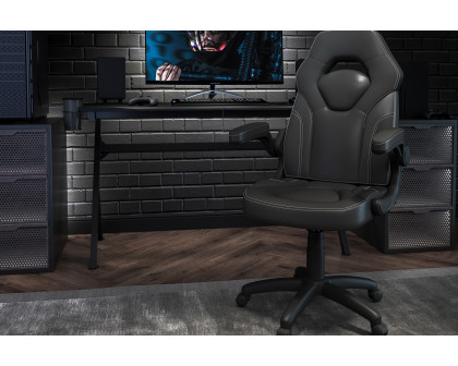 BLNK X10 Gaming Racing Office Ergonomic Computer PC Adjustable Swivel Chair with Flip-up Arms