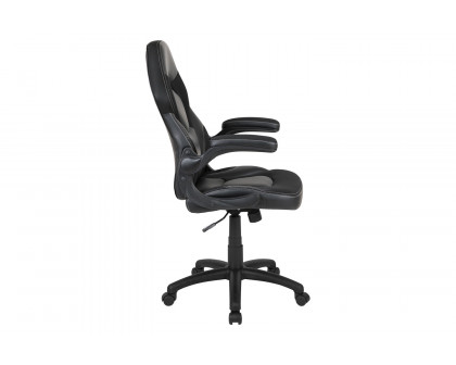 BLNK X10 Gaming Racing Office Ergonomic Computer PC Adjustable Swivel Chair with Flip-up Arms - Black