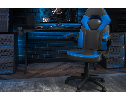 BLNK X10 Gaming Racing Office Ergonomic Computer PC Adjustable Swivel Chair with Flip-up Arms