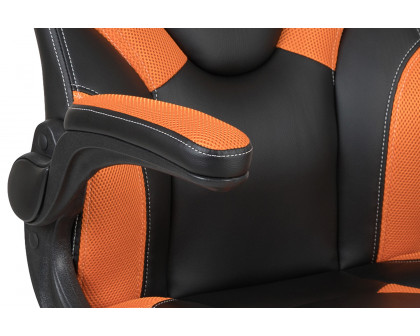 BLNK X10 Gaming Racing Office Ergonomic Computer PC Adjustable Swivel Chair with Flip-up Arms - Orange/Black