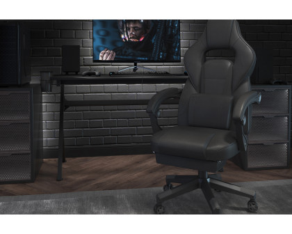 BLNK X40 Gaming Racing Ergonomic Computer Chair with Fully Reclining Back/Arms, Slide-Out Footrest, Massaging Lumbar