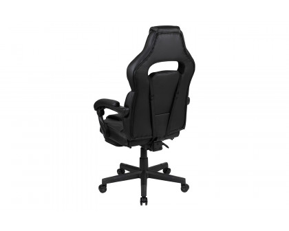 BLNK X40 Gaming Racing Ergonomic Computer Chair with Fully Reclining Back/Arms, Slide-Out Footrest, Massaging Lumbar - Black