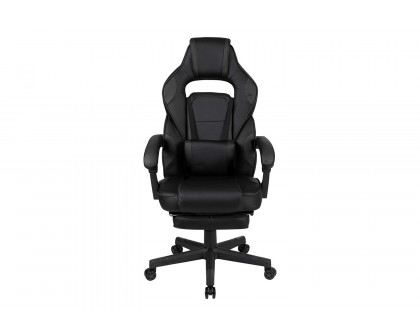 BLNK X40 Gaming Racing Ergonomic Computer Chair with Fully Reclining Back/Arms, Slide-Out Footrest, Massaging Lumbar - Black