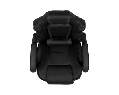 BLNK X40 Gaming Racing Ergonomic Computer Chair with Fully Reclining Back/Arms, Slide-Out Footrest, Massaging Lumbar - Black