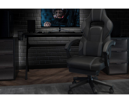 BLNK X40 Gaming Racing Ergonomic Computer Chair with Fully Reclining Back/Arms, Slide-Out Footrest, Massaging Lumbar