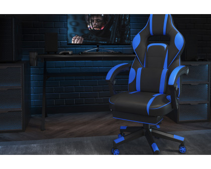 BLNK X40 Gaming Racing Ergonomic Computer Chair with Fully Reclining Back/Arms, Slide-Out Footrest, Massaging Lumbar