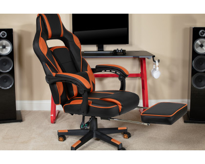 BLNK X40 Gaming Racing Ergonomic Computer Chair with Fully Reclining Back/Arms, Slide-Out Footrest, Massaging Lumbar