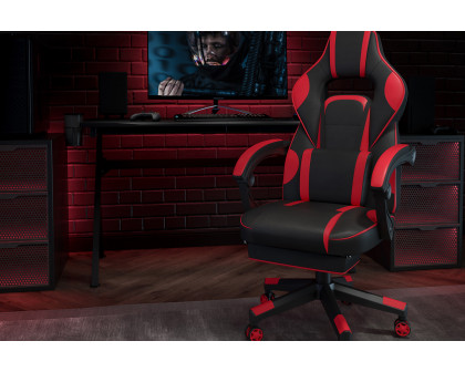 BLNK X40 Gaming Racing Ergonomic Computer Chair with Fully Reclining Back/Arms, Slide-Out Footrest, Massaging Lumbar