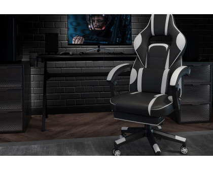 BLNK X40 Gaming Racing Ergonomic Computer Chair with Fully Reclining Back/Arms, Slide-Out Footrest, Massaging Lumbar