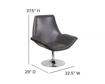 BLNK™ HERCULES Sabrina Series LeatherSoft Side Reception Chair - Gray