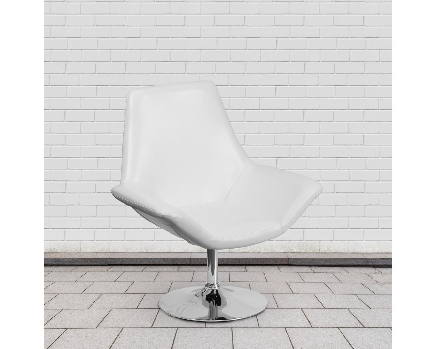 BLNK HERCULES Sabrina Series LeatherSoft Side Reception Chair - White