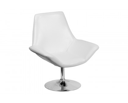 BLNK™ HERCULES Sabrina Series LeatherSoft Side Reception Chair - White