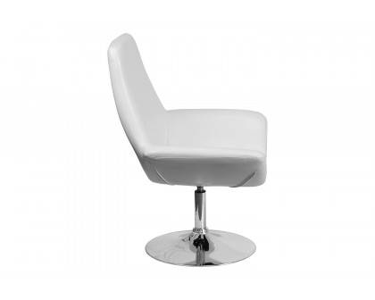 BLNK™ HERCULES Sabrina Series LeatherSoft Side Reception Chair - White