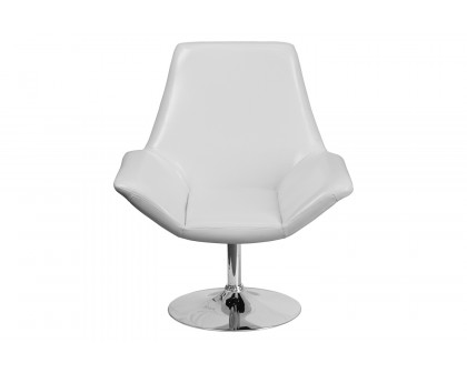 BLNK™ HERCULES Sabrina Series LeatherSoft Side Reception Chair - White