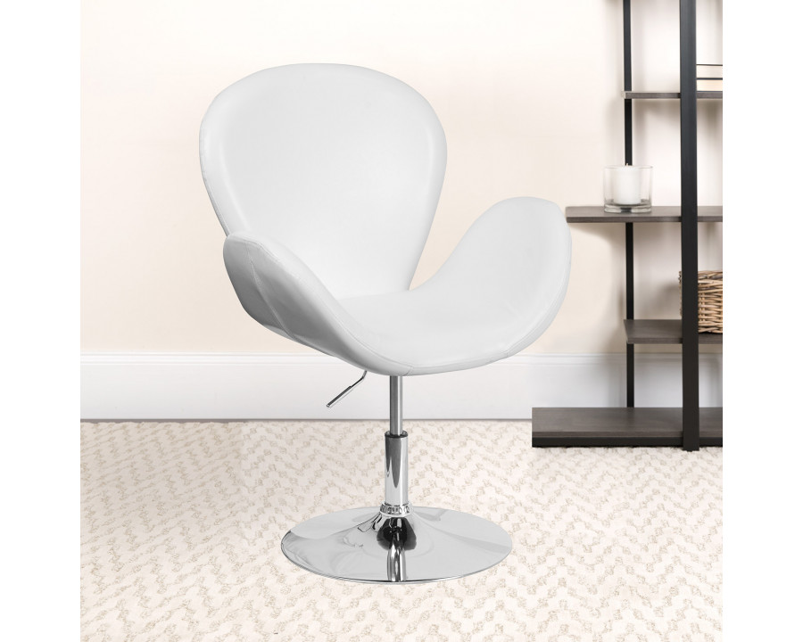 BLNK - HERCULES Trestron Series LeatherSoft Side Reception Chair with Adjustable Height Seat