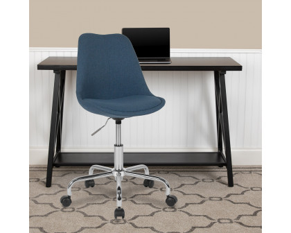 BLNK Aurora Series Mid-Back Task Office Chair with Pneumatic Lift and Chrome Base