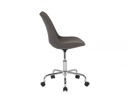 BLNK Aurora Series Mid-Back Task Office Chair with Pneumatic Lift and Chrome Base - Dark Gray