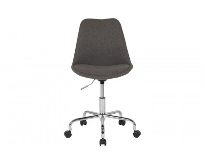 BLNK Aurora Series Mid-Back Task Office Chair with Pneumatic Lift and Chrome Base - Dark Gray