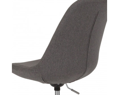 BLNK Aurora Series Mid-Back Task Office Chair with Pneumatic Lift and Chrome Base - Dark Gray