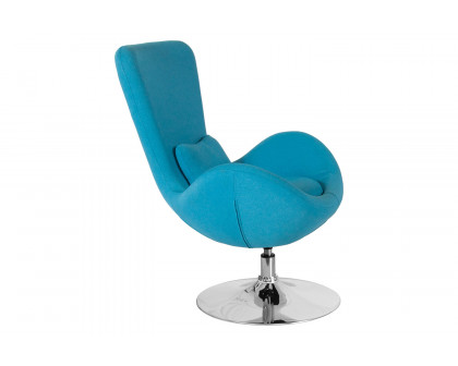 BLNK Egg Series Fabric Side Reception Chair - Aqua