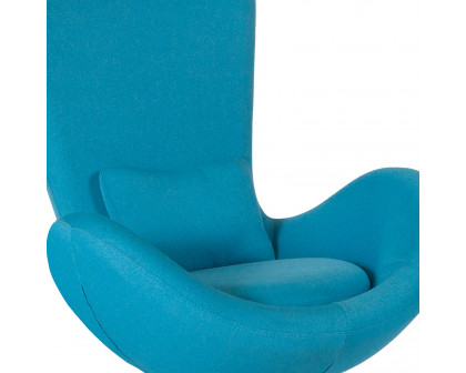 BLNK Egg Series Fabric Side Reception Chair - Aqua