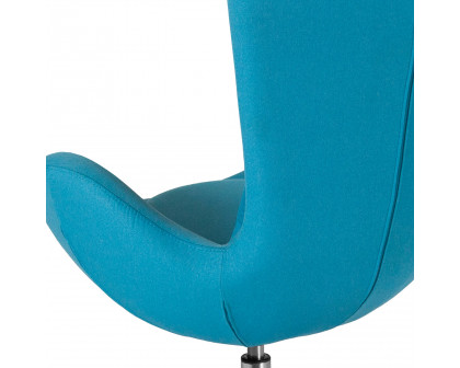 BLNK Egg Series Fabric Side Reception Chair - Aqua