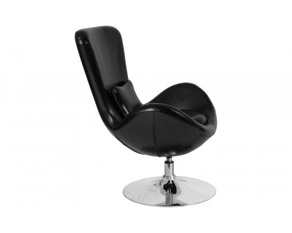 BLNK™ Egg Series LeatherSoft Side Reception Chair - Black