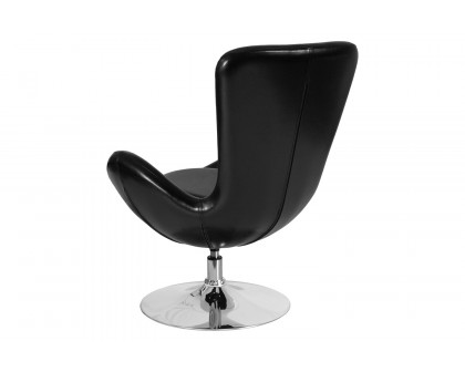 BLNK™ Egg Series LeatherSoft Side Reception Chair - Black